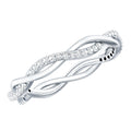 Certified Moissanite Infinity Eternity Band Ring