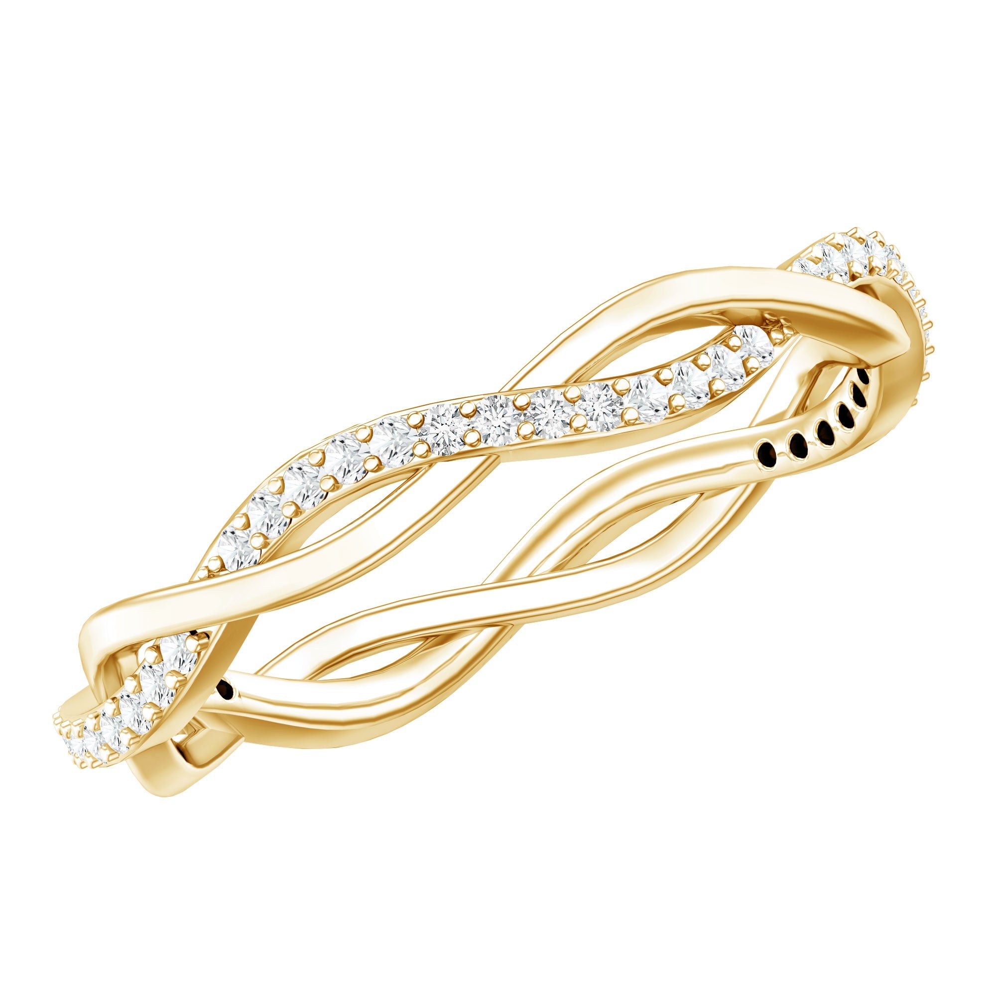 Certified Moissanite Infinity Eternity Band Ring | Rings | Wiccan Center