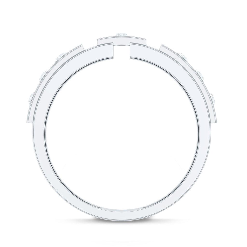 Natural Diamond Wedding Band for Men