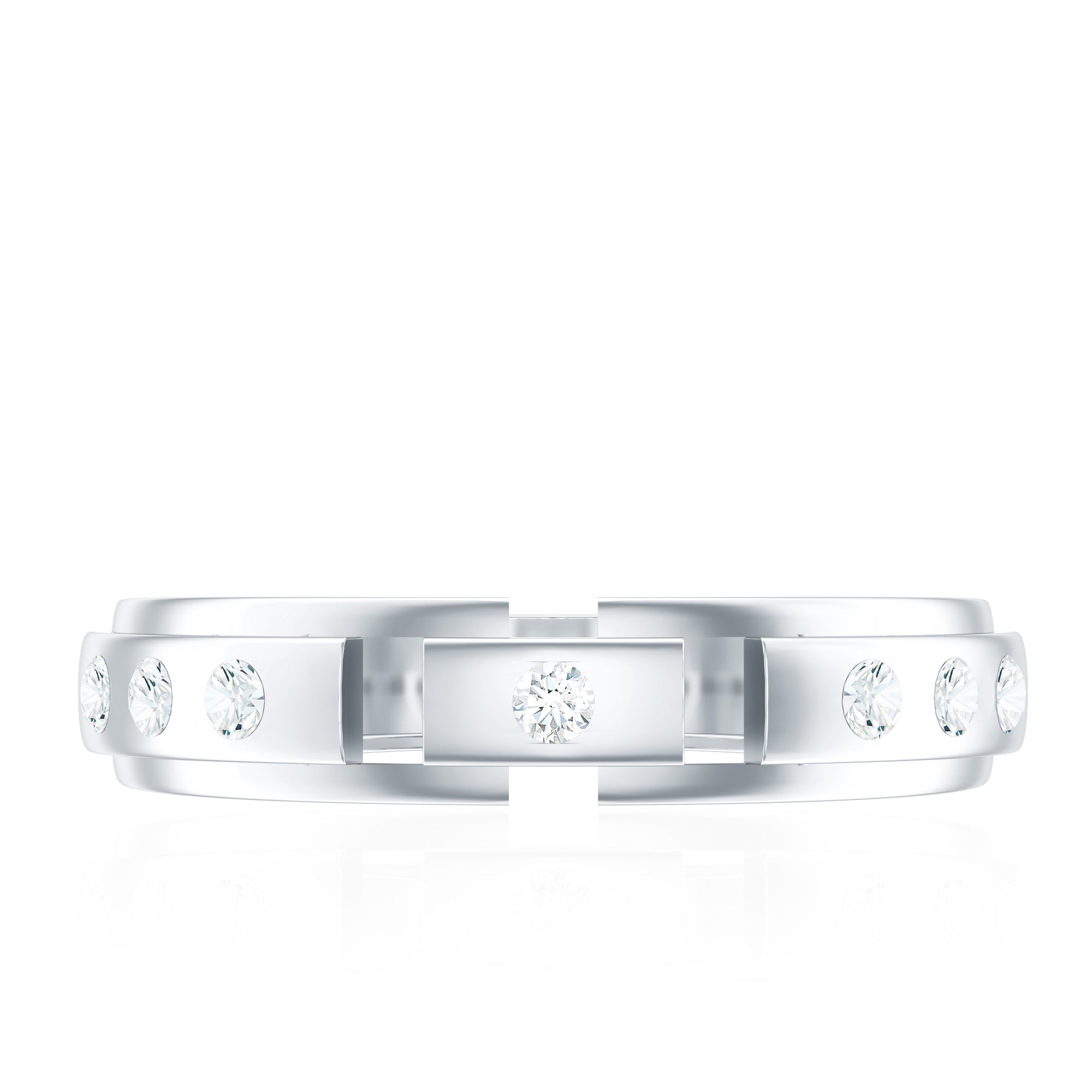 Natural Diamond Wedding Band for Men