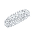 Moissanite Celtic Knot Wedding Band Ring
