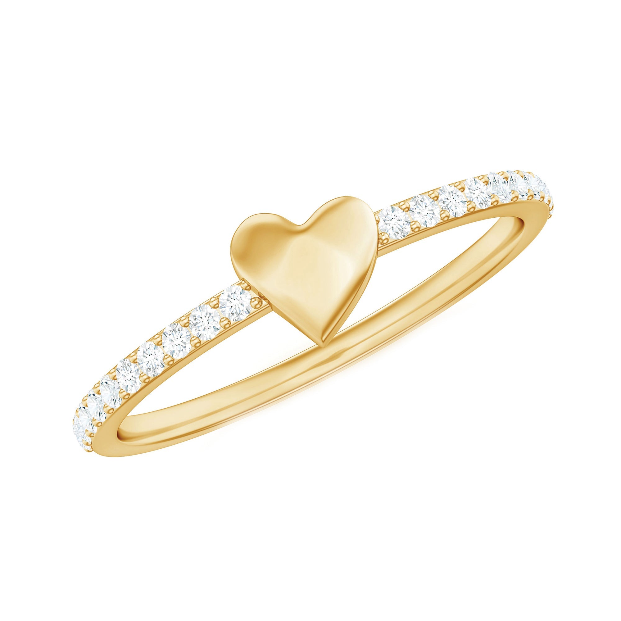 Diamond Heart Shape Promise Ring for Her | Rings | Wiccan Center