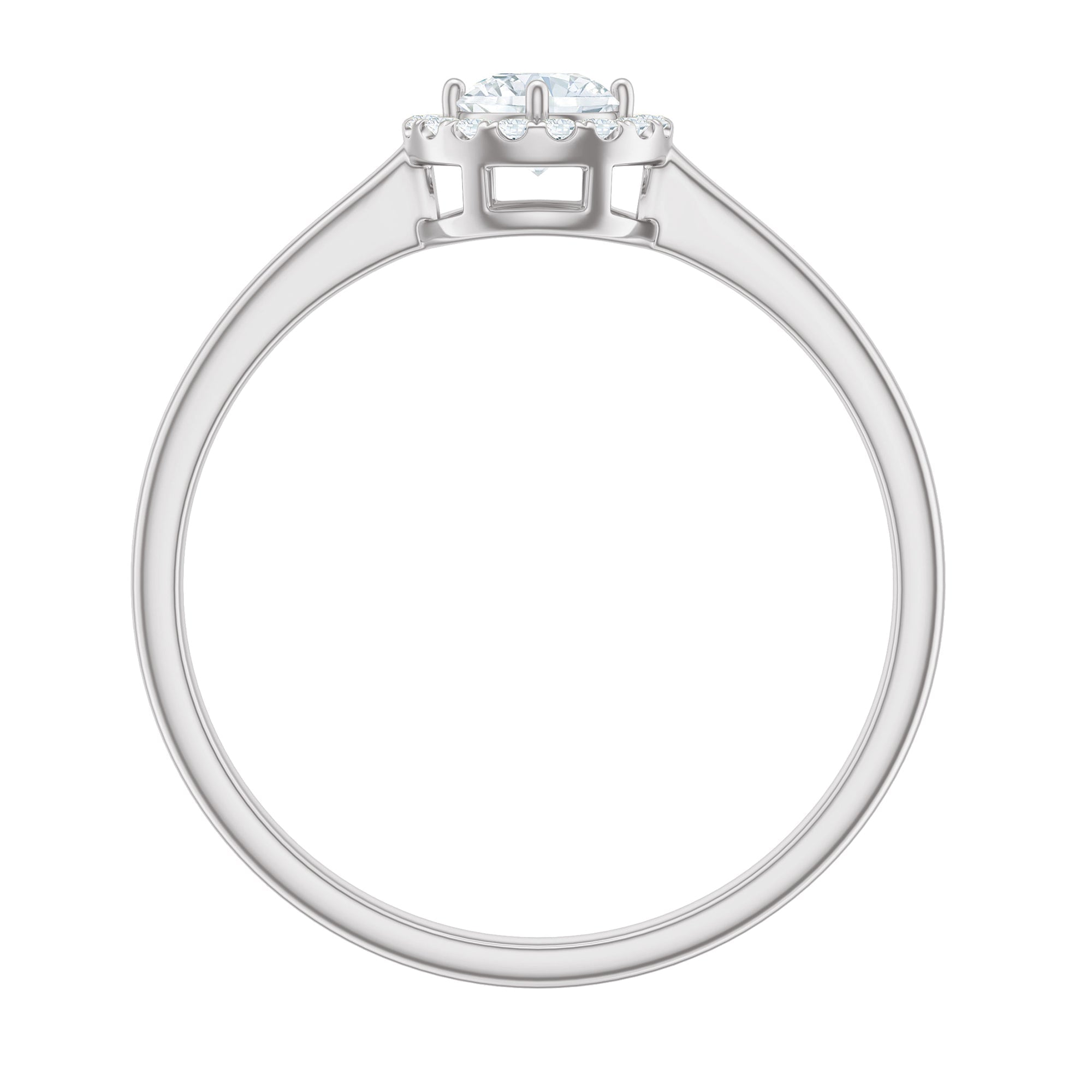 Natural 0.25 Carat Diamond Promise Ring with Certificate