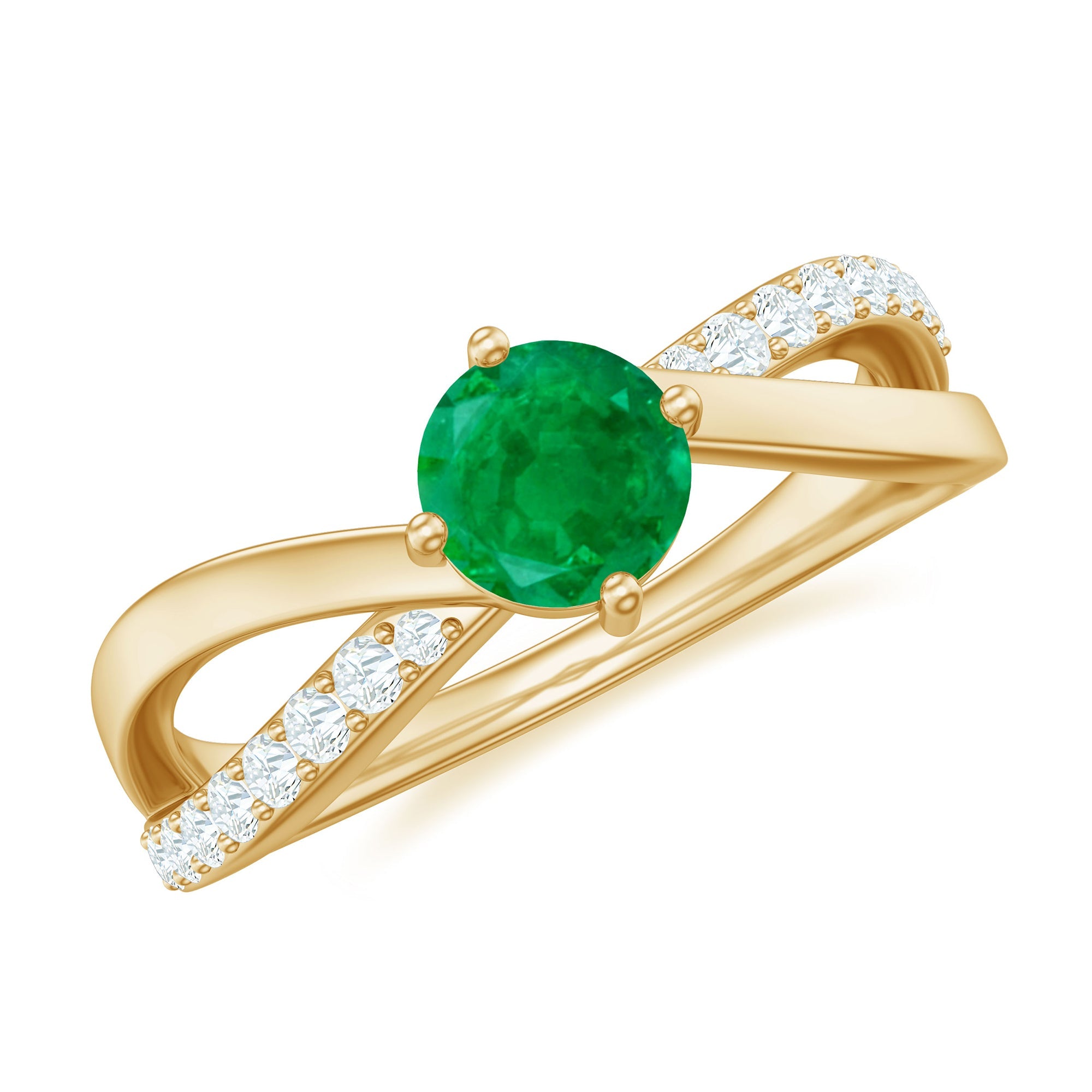 Real Emerald Infinity Promise Ring with Diamond | Rings | Wiccan Center