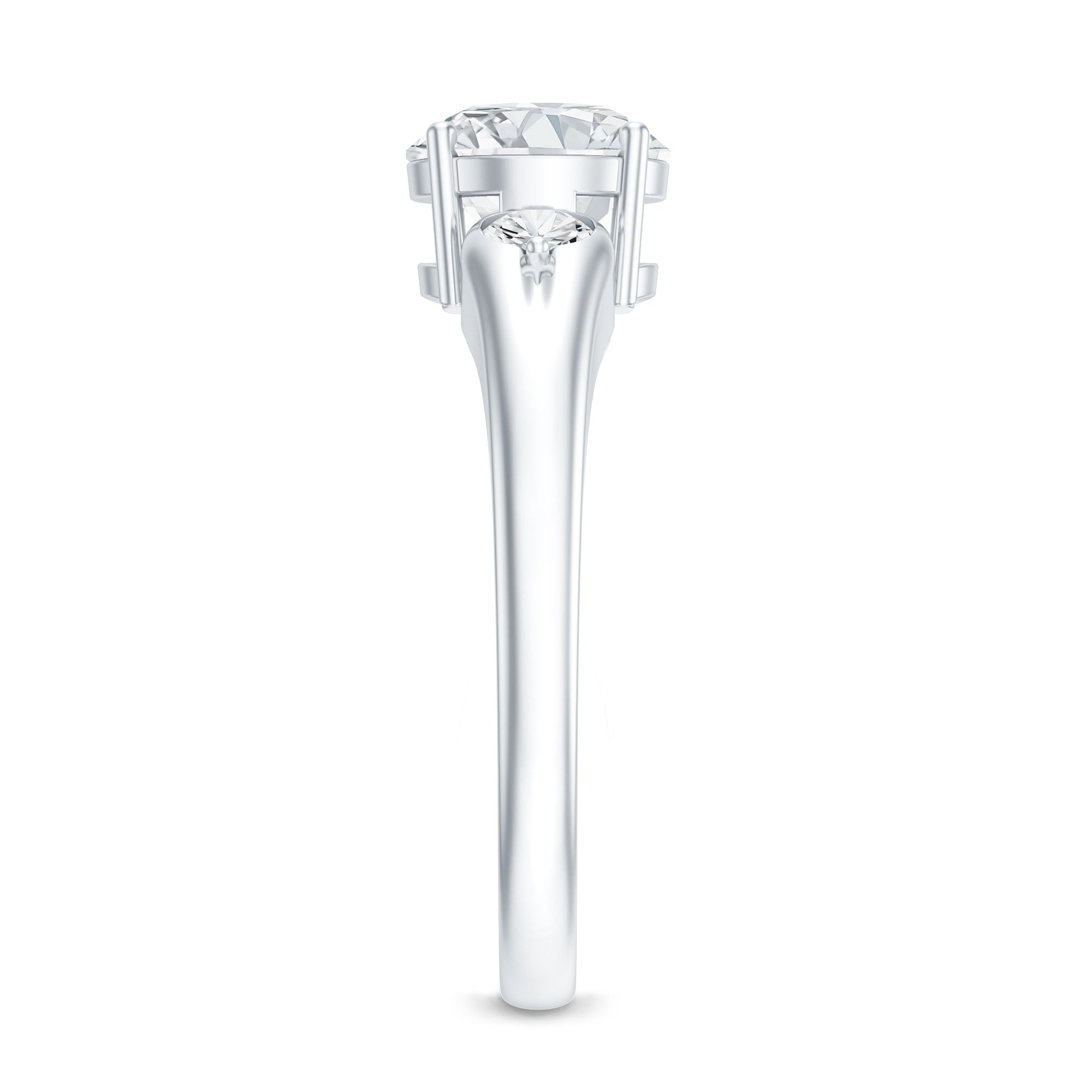 Certified 1.3 Carat Moissanite Promise Engagement Ring