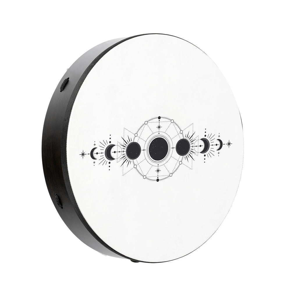 18" Ritual Drum, Moon Phases, True Feel Synthetic Head | | Wiccan Center