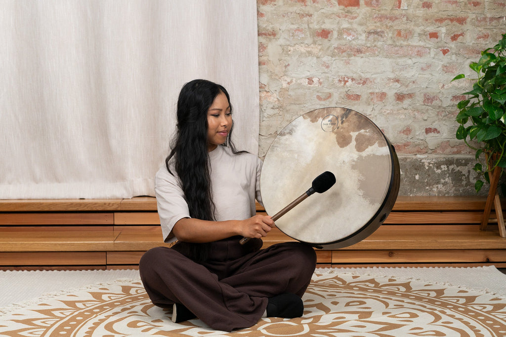 18" Ritual Drum, Goat Head | | Wiccan Center
