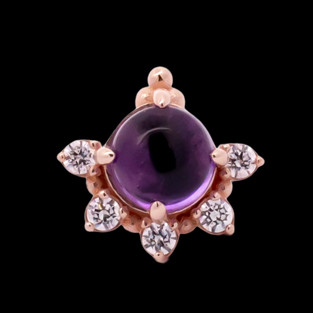 Lunara - 14kt Gold Threadless End | Body Jewelry | Wiccan Center