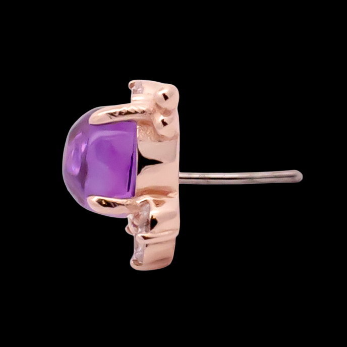 Lunara - 14kt Gold Threadless End | Body Jewelry | Wiccan Center