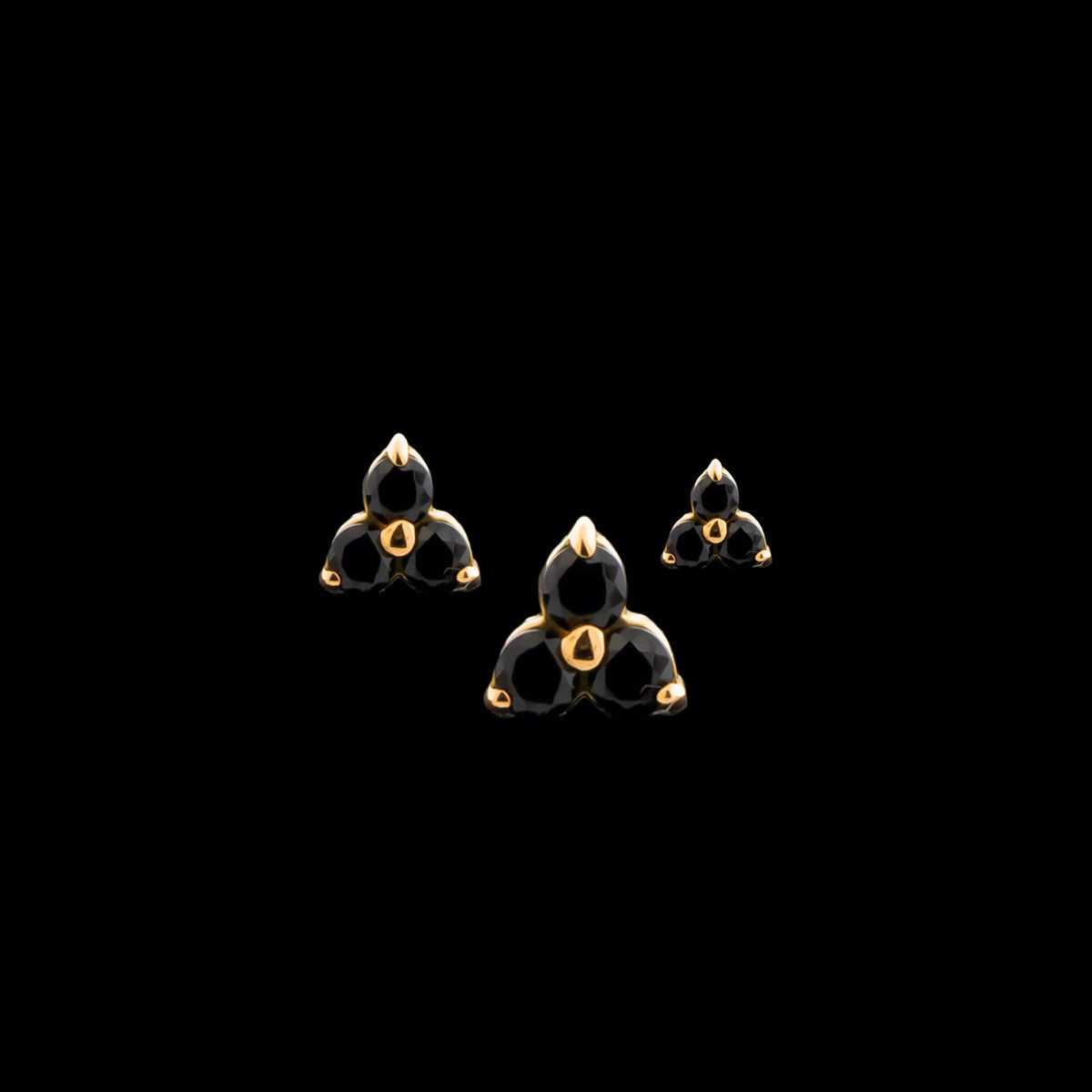 Trinity - 14KT Gold Threadless End | Body Jewelry | Wiccan Center