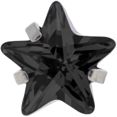 16G/18G Steel Internally Threaded End- Gem Star | Body Jewelry | Wiccan Center