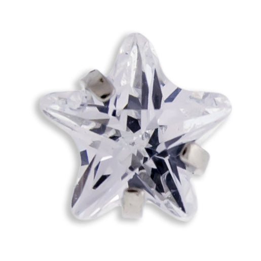 16G/18G Steel Internally Threaded End- Gem Star | Body Jewelry | Wiccan Center