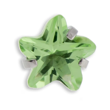 16G/18G Steel Internally Threaded End- Gem Star | Body Jewelry | Wiccan Center