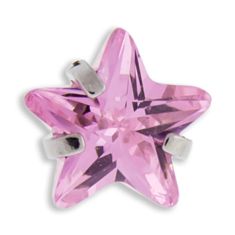 16G/18G Steel Internally Threaded End- Gem Star | Body Jewelry | Wiccan Center