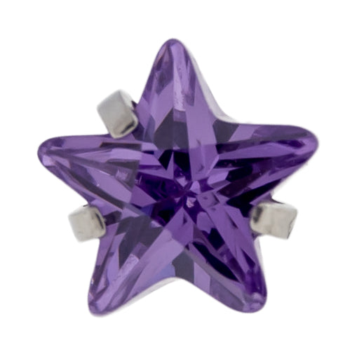 16G/18G Steel Internally Threaded End- Gem Star | Body Jewelry | Wiccan Center