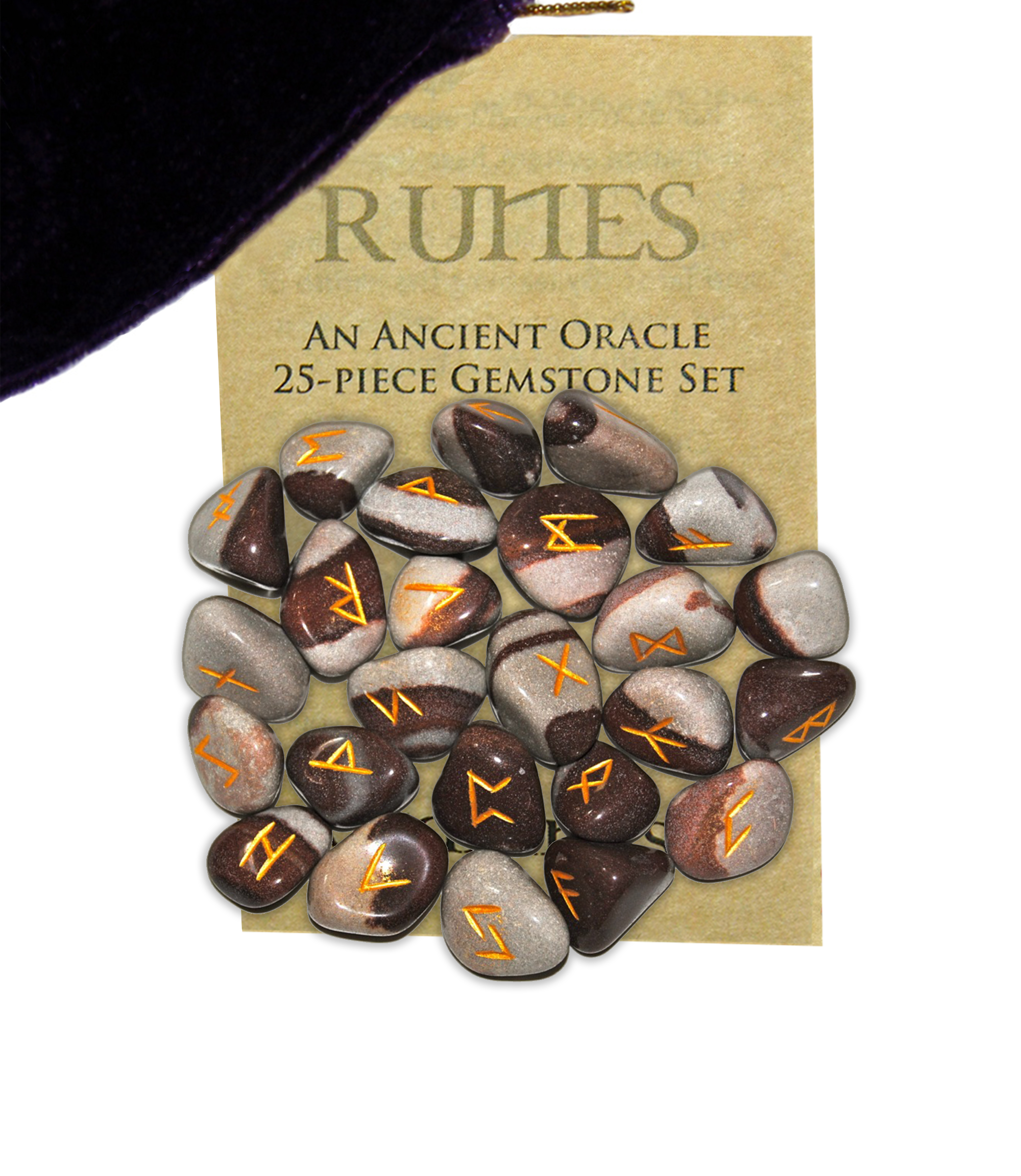 Sacred Narmada Gemstone Runes | Rune Stones | Wiccan Center