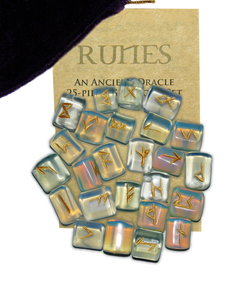 Opalite Gemstone Runes | Rune Stones | Wiccan Center