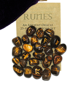 Tiger Eye Gemstone Runes | Rune Stones | Wiccan Center