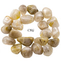 1LB. Rutilated Quartz Tumble Stone from South Africa | Rutilated Quartz | Wiccan Center