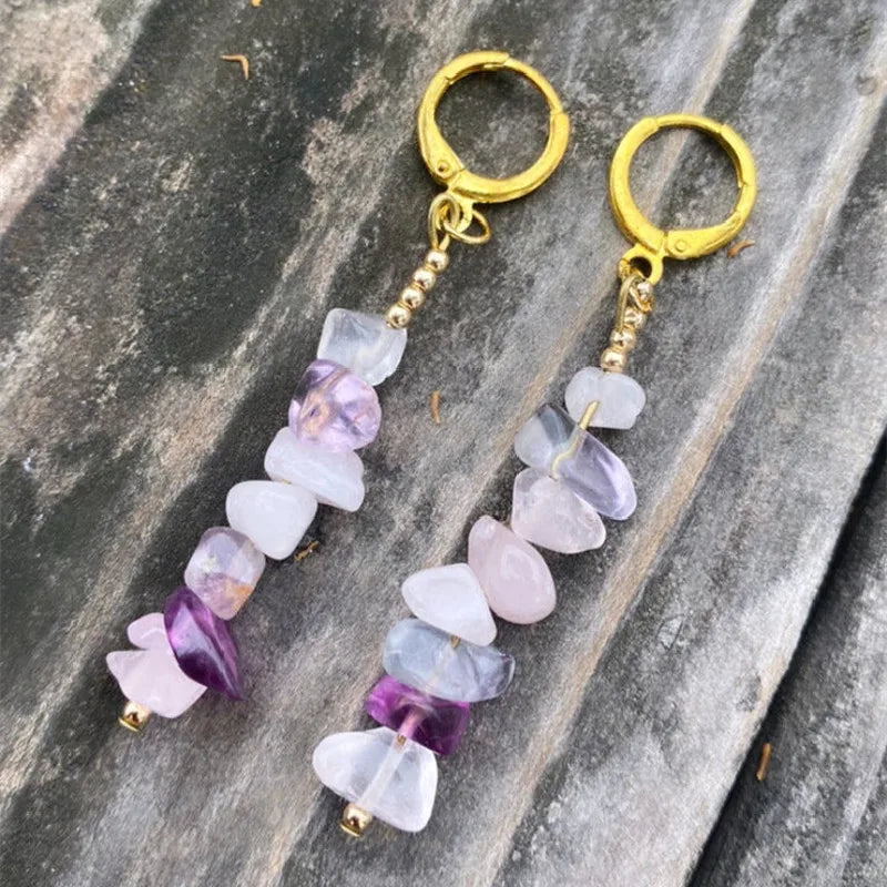 Crystal Crescent Moon Earrings | earrings | Wiccan Center