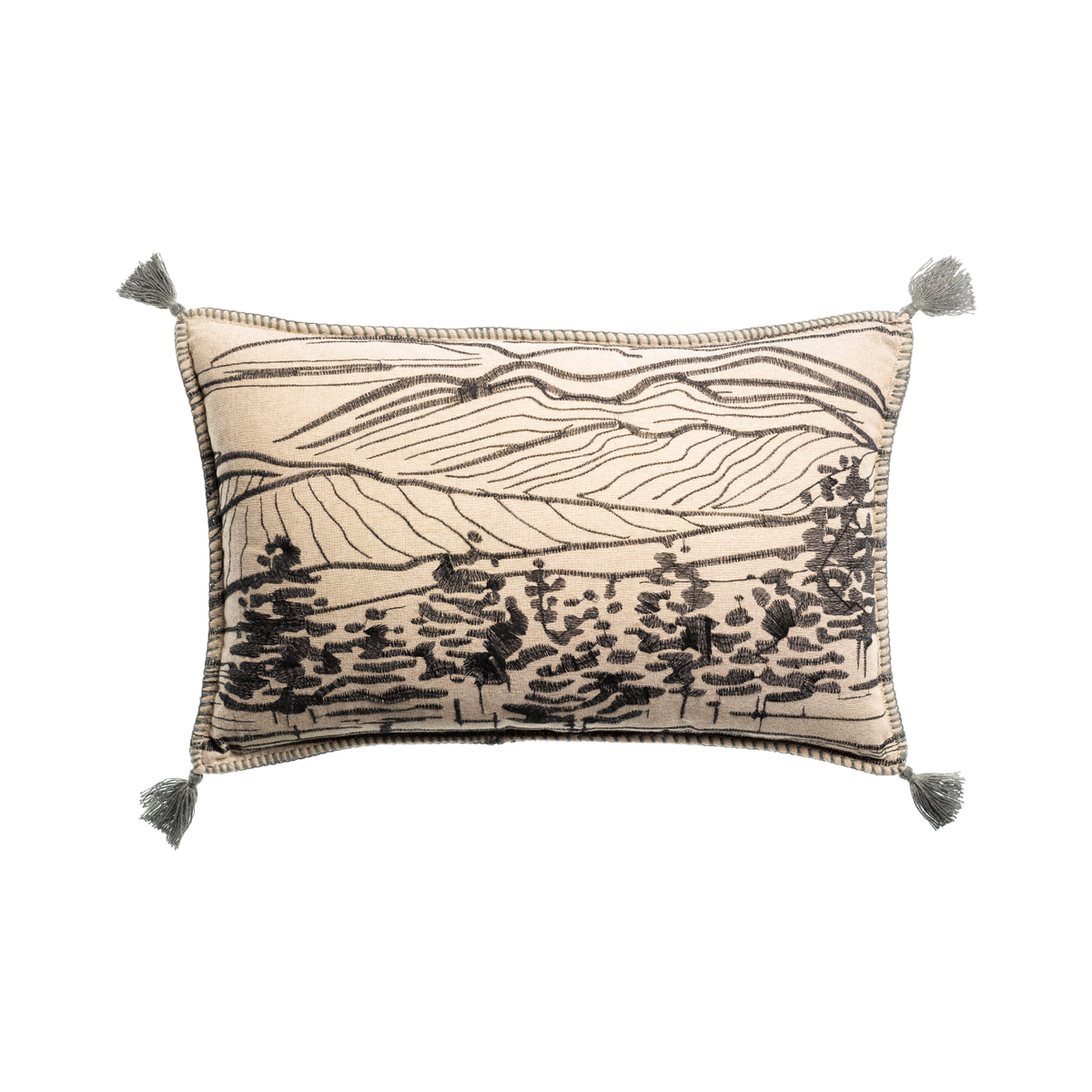 Raphael Thyme Embroidered Cushion | Pillows | Wiccan Center