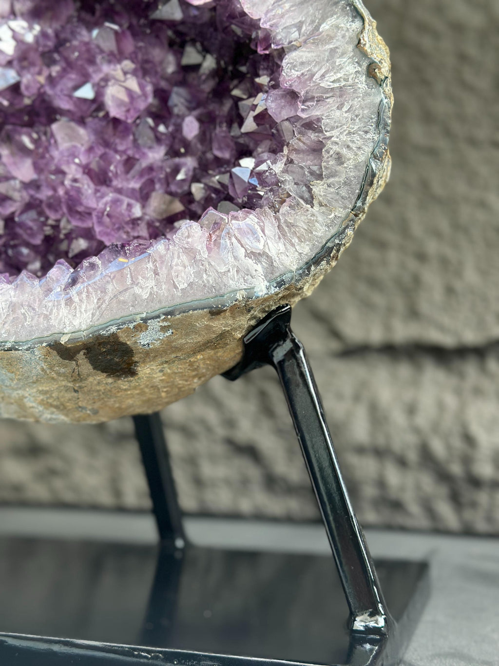 Rare Crystal Geode with Calcite, Outstanding Quality Amethyst | Rocks & Fossils | Wiccan Center