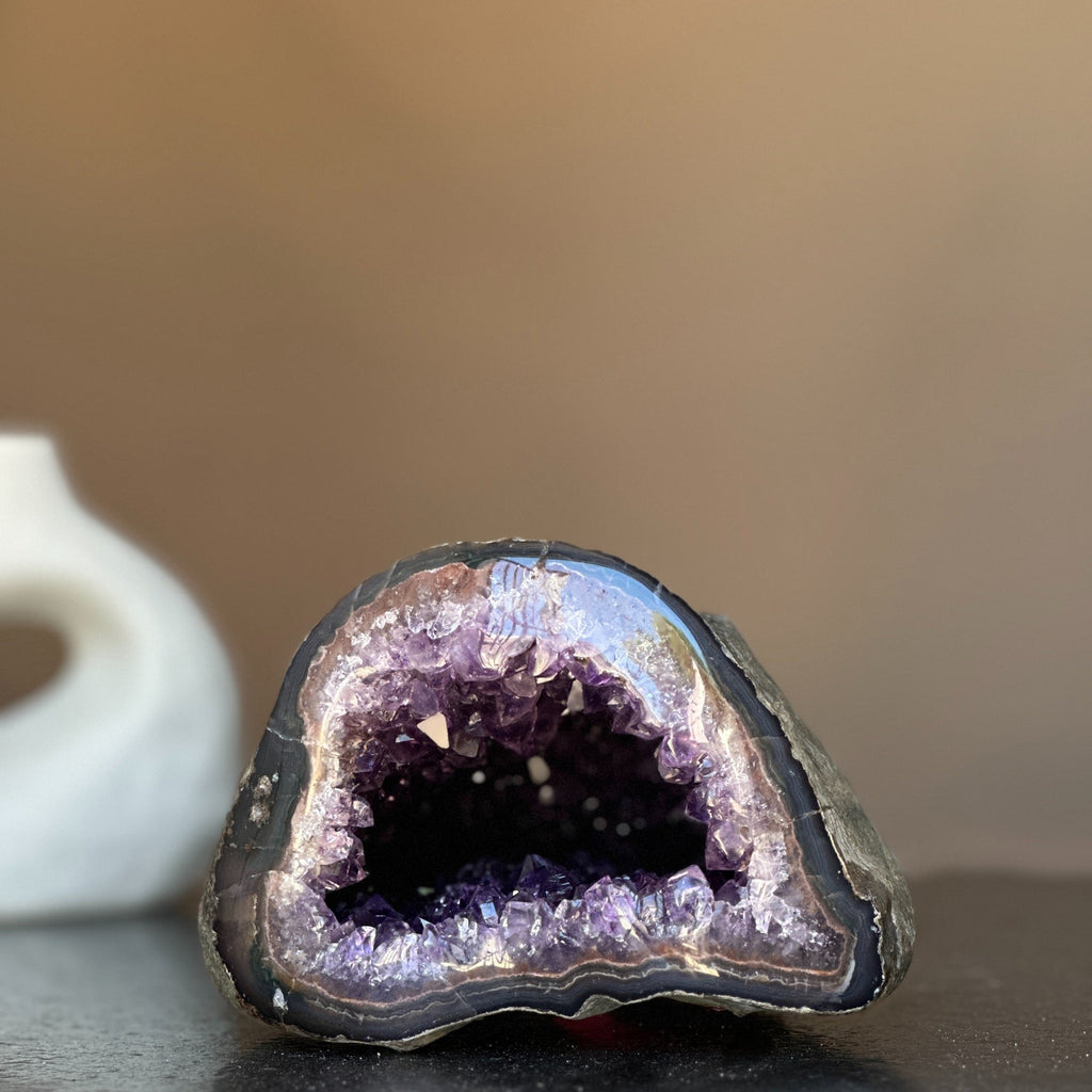 Rare Find Natural Amethyst Geode Centerpiece Bowl | Centerpieces | Wiccan Center