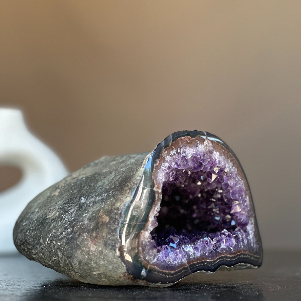 Rare Find Natural Amethyst Geode Centerpiece Bowl | Centerpieces | Wiccan Center