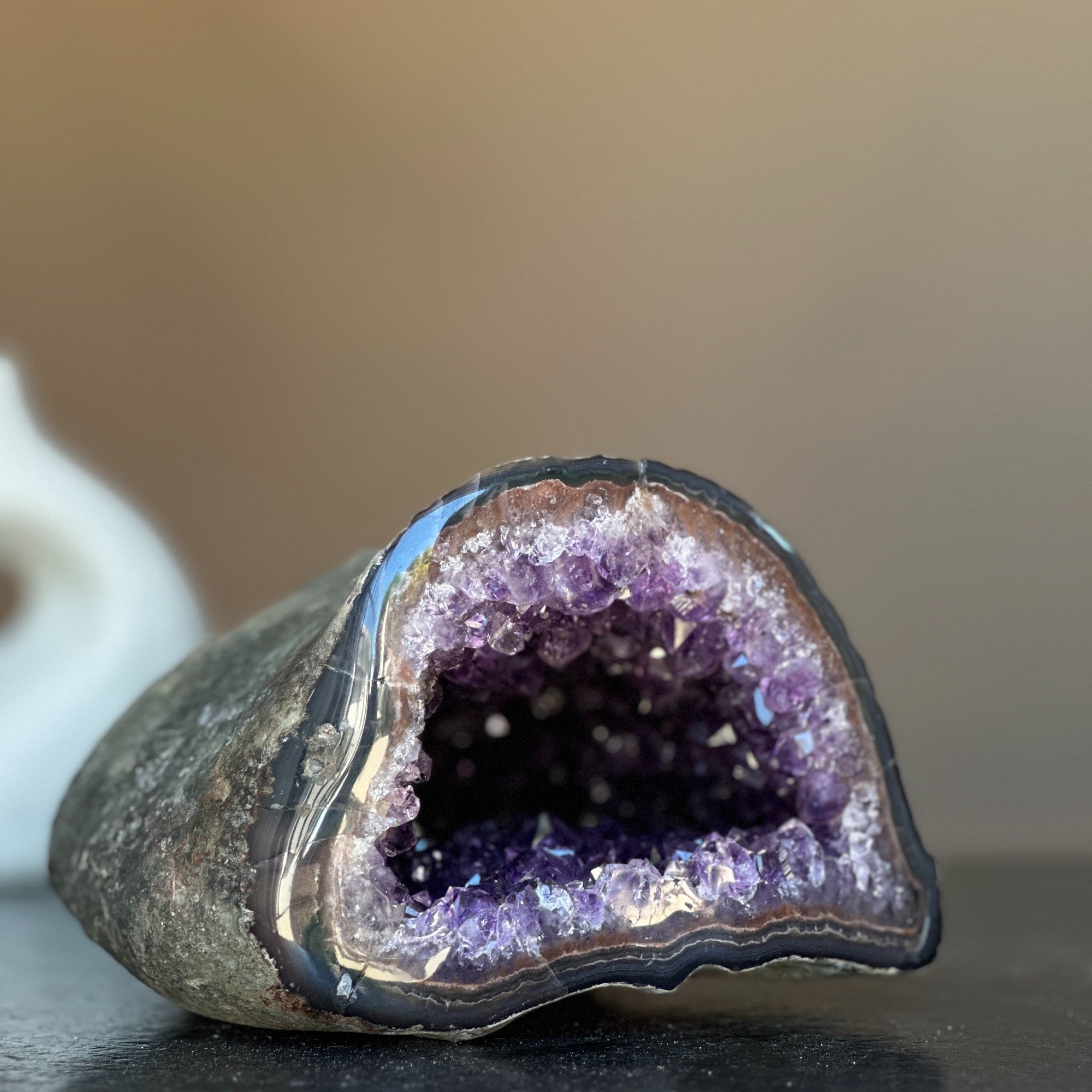 Rare Find Natural Amethyst Geode Centerpiece Bowl | Centerpieces | Wiccan Center