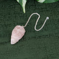 Raw Rose Quartz Pendulum | Religious Items | Wiccan Center