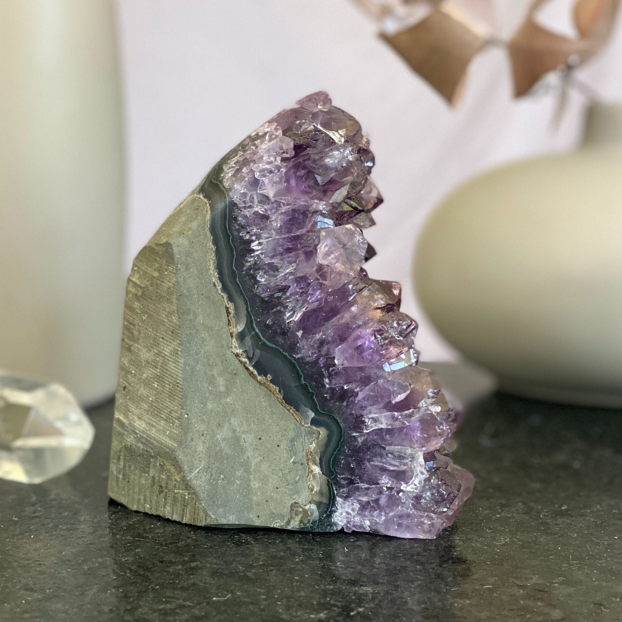 Raw Amethyst Gemstone Rock for sale, Cathedral Amethyst | Amethyst Geodes | Wiccan Center