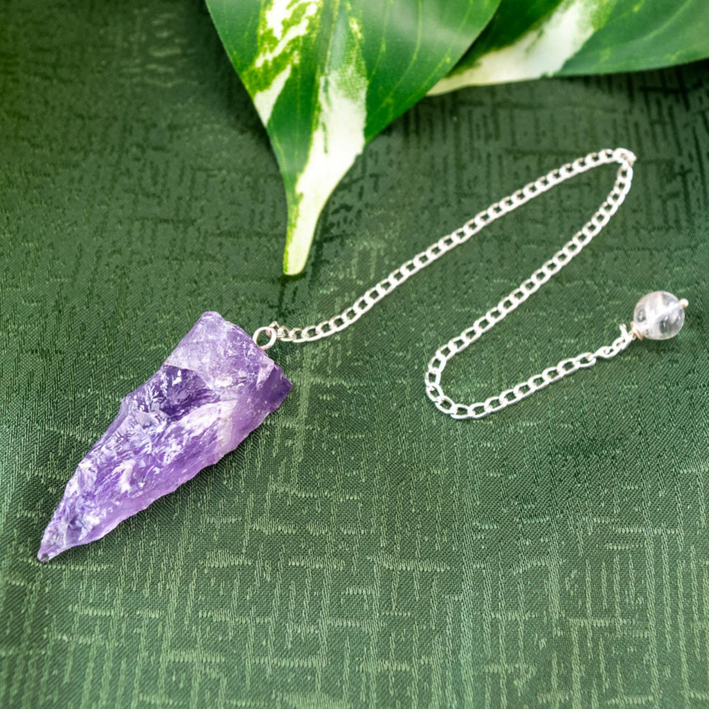 Raw Amethyst Pendulum | Religious Items | Wiccan Center