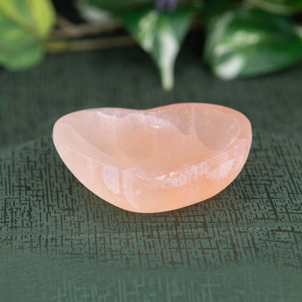 Red Selenite Heart Shaped Bowl | Religious Altars | Wiccan Center