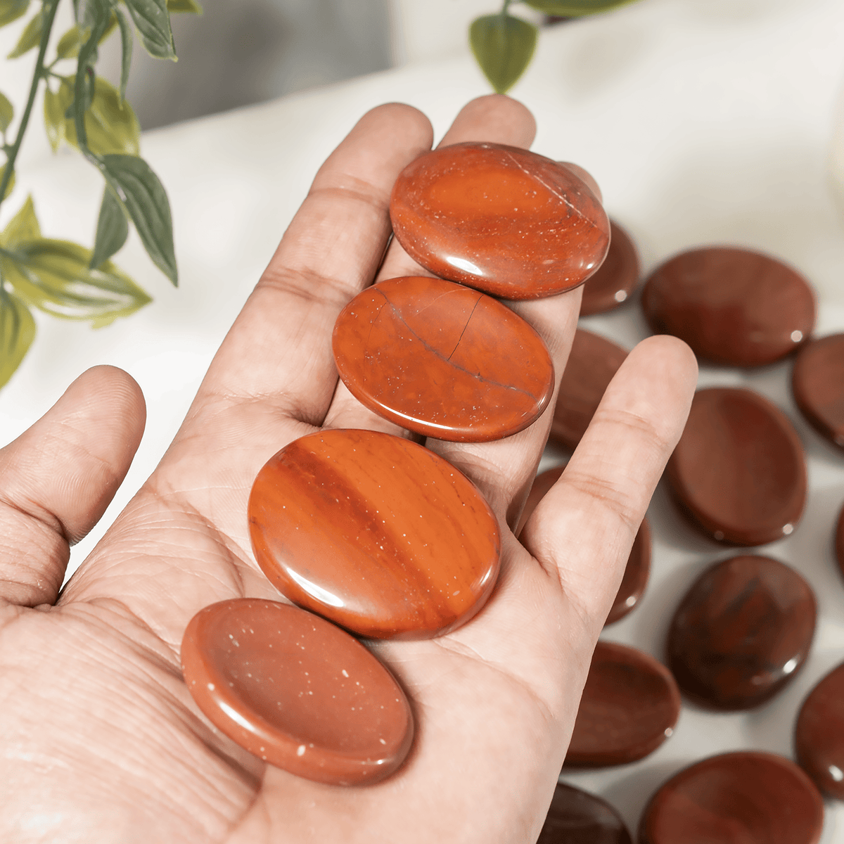 Red Jasper Pocket Stones (Generosity and Balance)