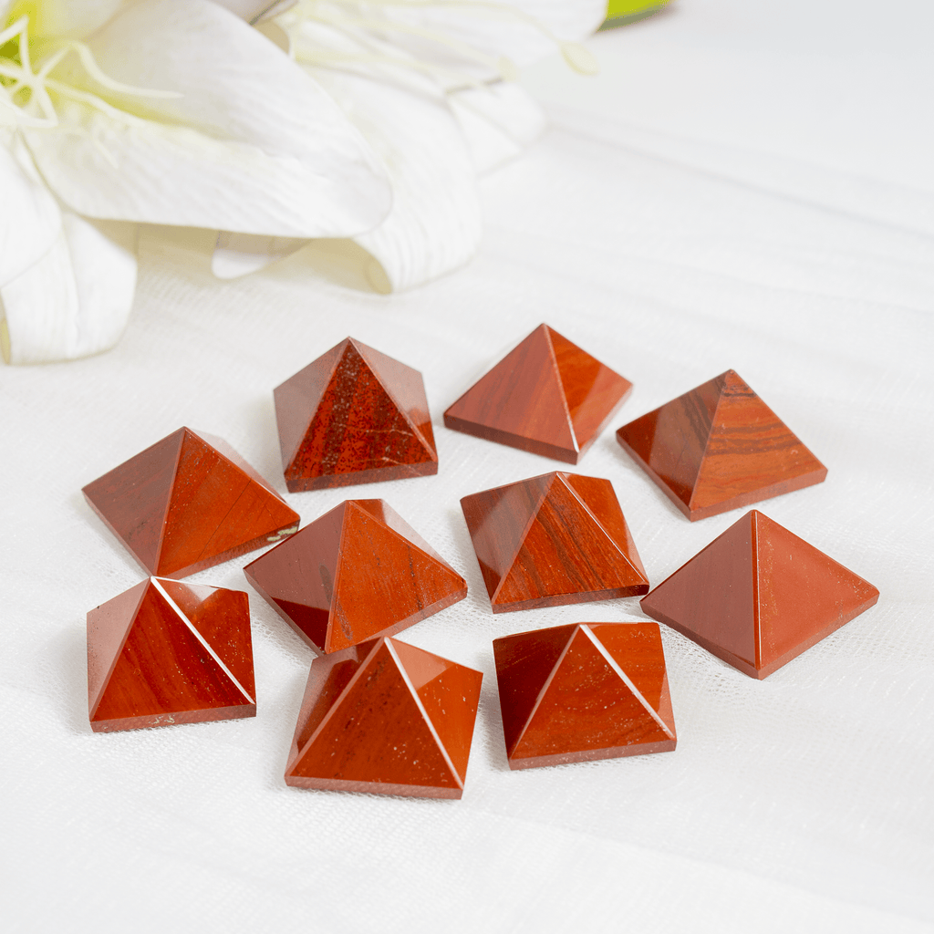 Red Jasper Pyramids (Emotional Strength and Stability)