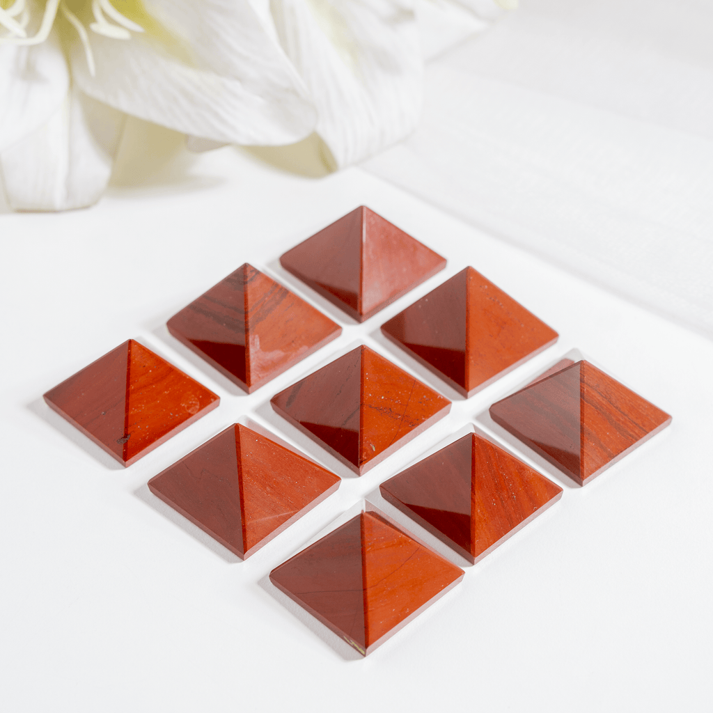 Red Jasper Pyramids (Emotional Strength and Stability)