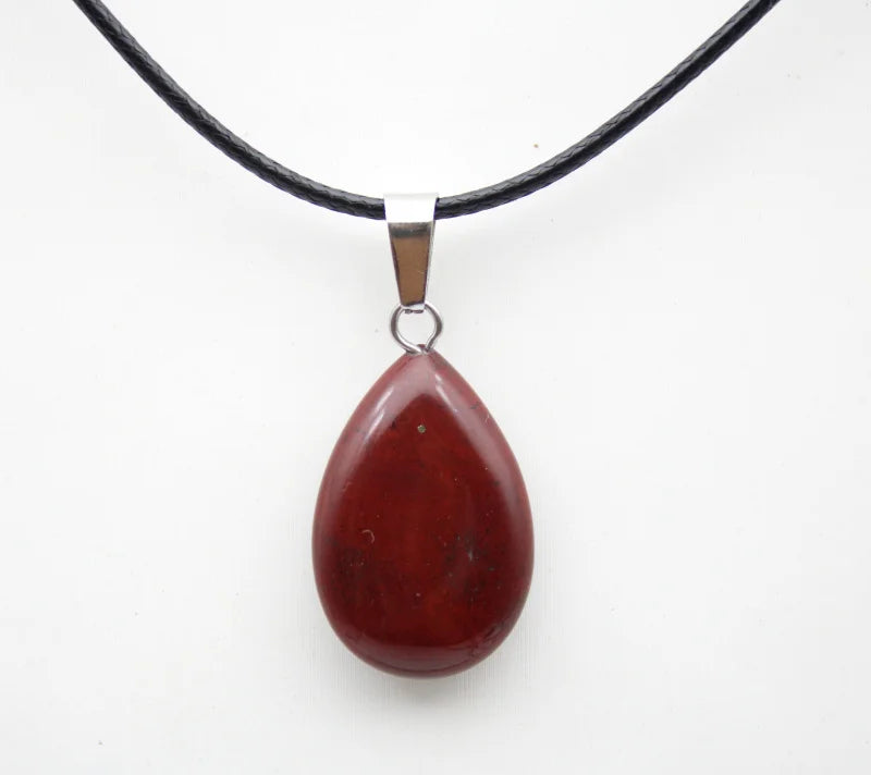 Crystal Teardrop Pendant Necklace | necklace | Wiccan Center