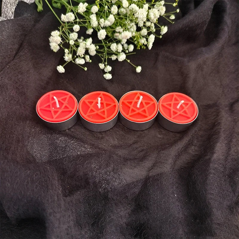 Pentacle Beeswax Tea Light Candles | candles | Wiccan Center