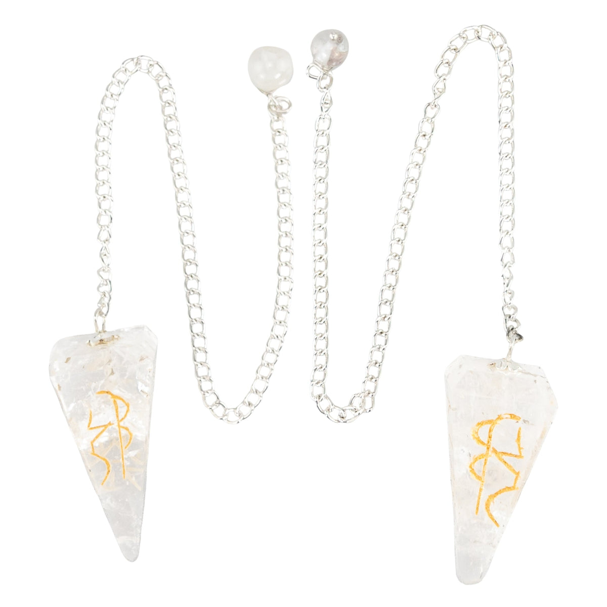 Clear Quartz Reiki Faceted Pendulum | Religious Items | Wiccan Center