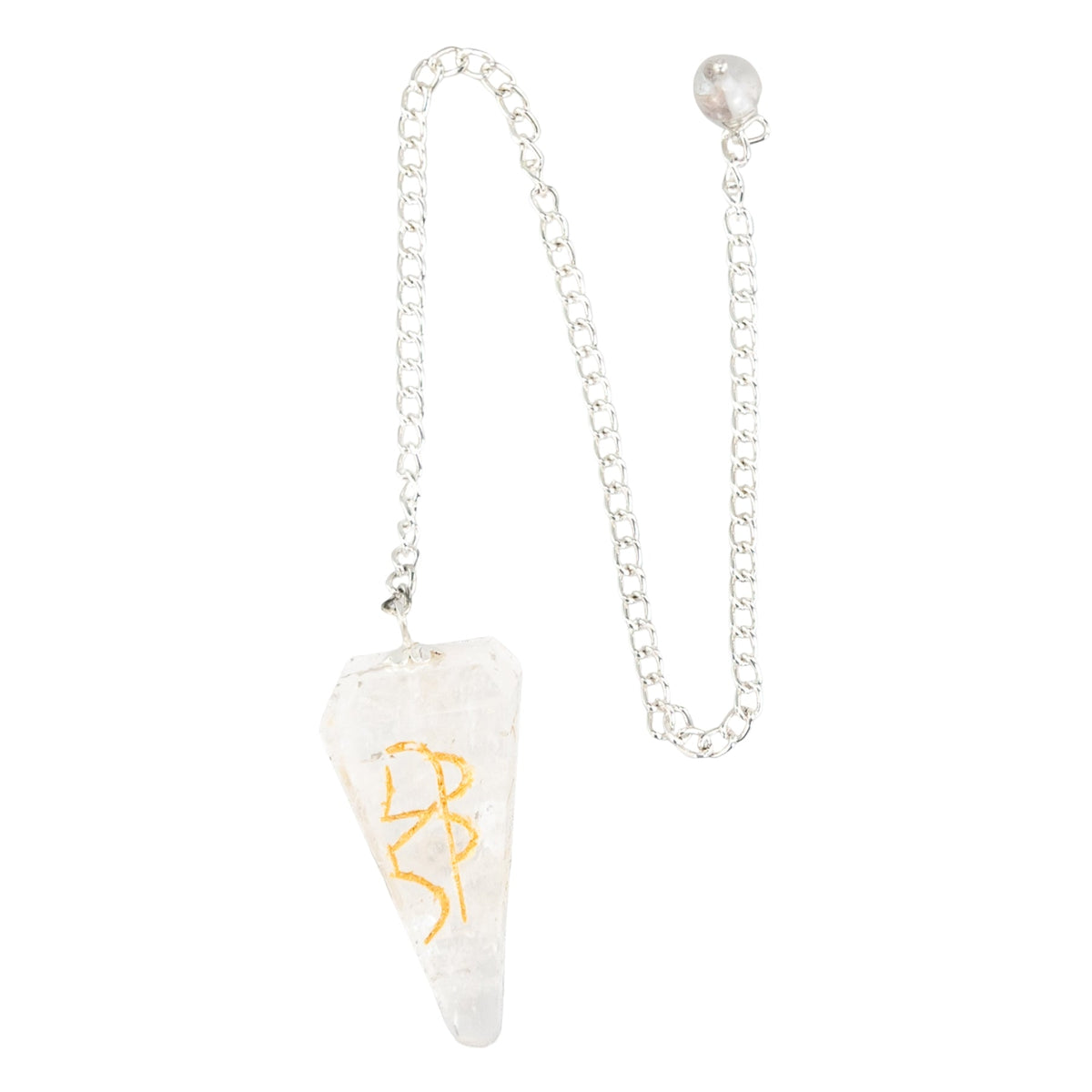 Clear Quartz Reiki Faceted Pendulum | Religious Items | Wiccan Center