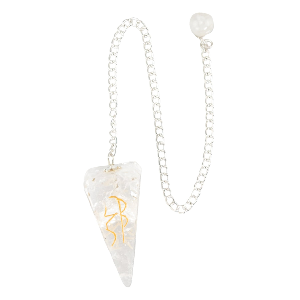 Clear Quartz Reiki Faceted Pendulum | Religious Items | Wiccan Center