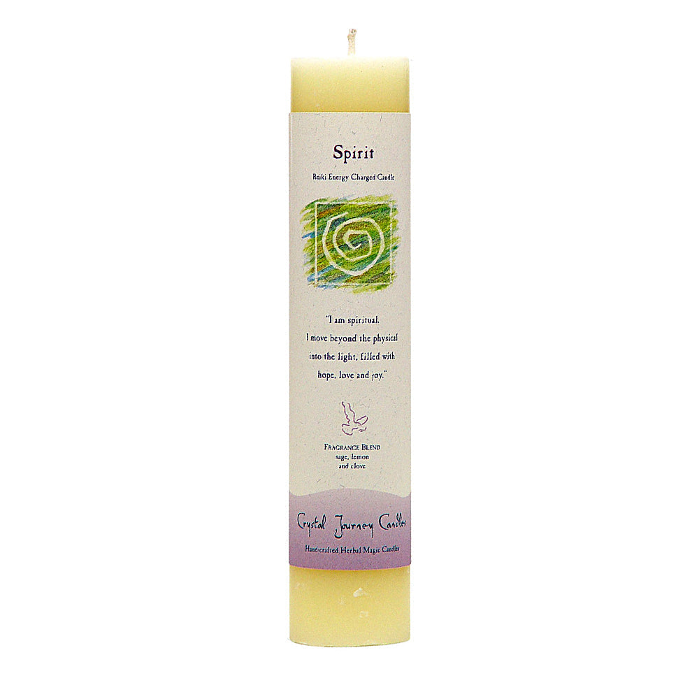 Reiki Herbal Pillar Candle Spirit | Candle | Wiccan Center