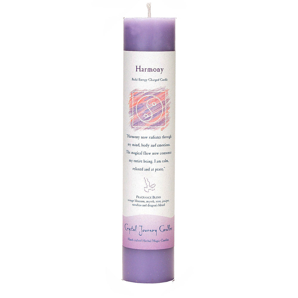 Reiki Herbal Pillar Candle Harmony | Candle | Wiccan Center