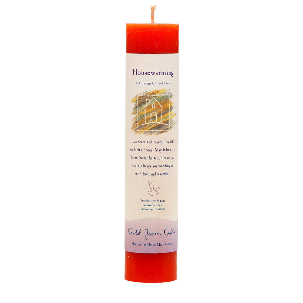 Reiki Herbal Pillar Candle House Warming