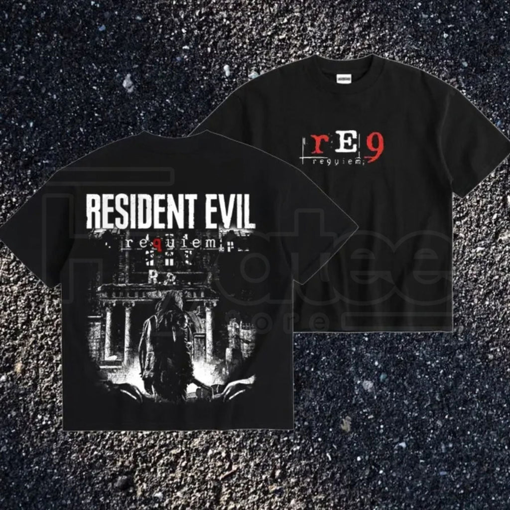 Resident Evil "Requiem" Leon Kennedy T-Shirt – Vintage Distressed RE4 Fan Tee