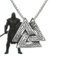 Retro Viking Triangle Necklace – Stainless Steel Pendant Chain for Men & Women