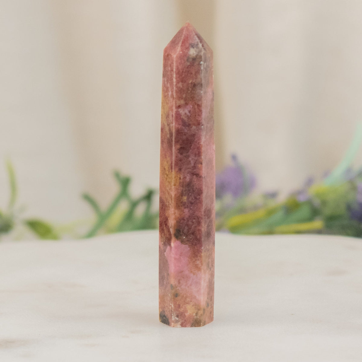 Rhodonite Tower | Crystals | Wiccan Center