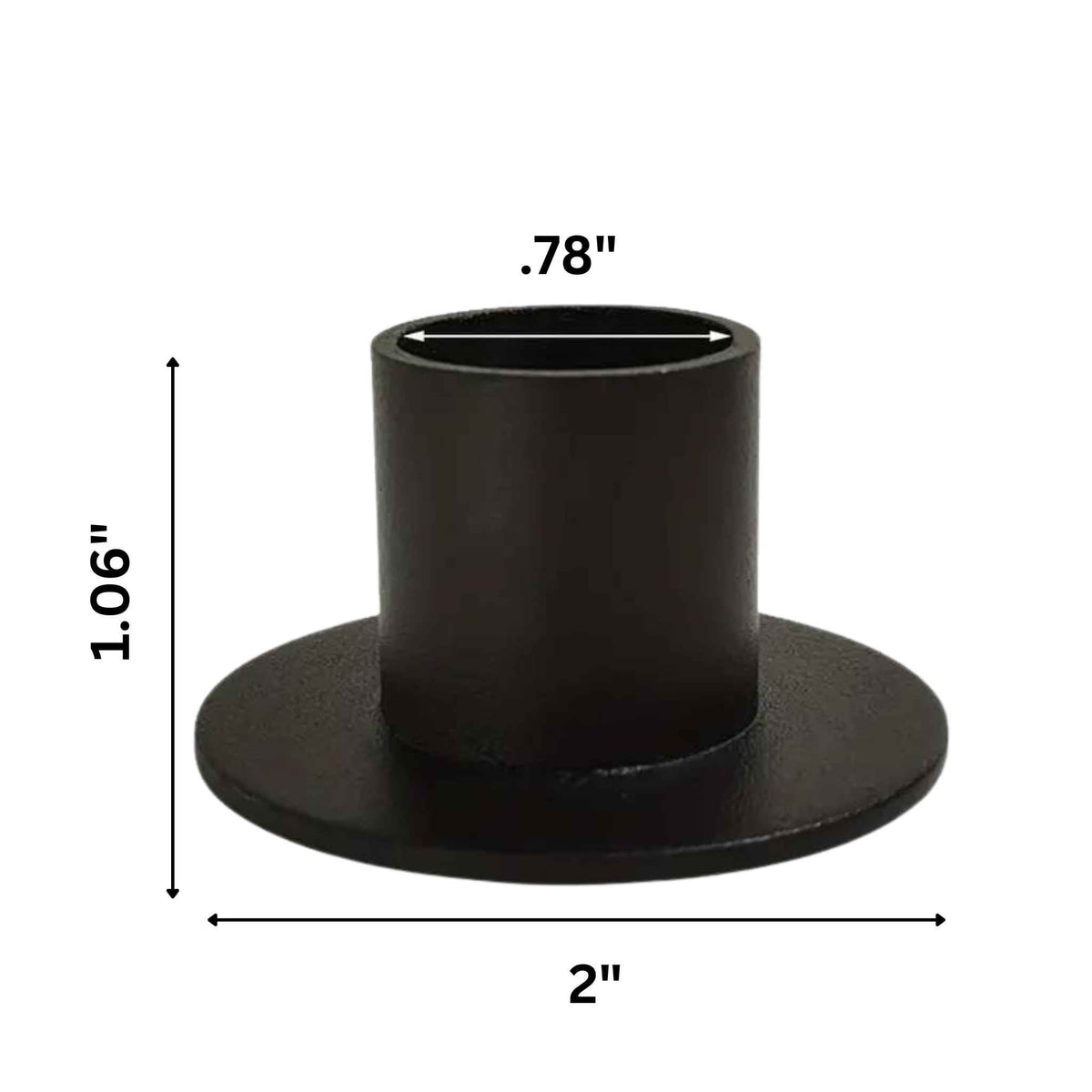 Black Taper Candle Holder | | Wiccan Center