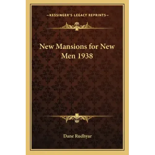 New Mansions for New Men 1938 - Paperback | Books | Wiccan Center