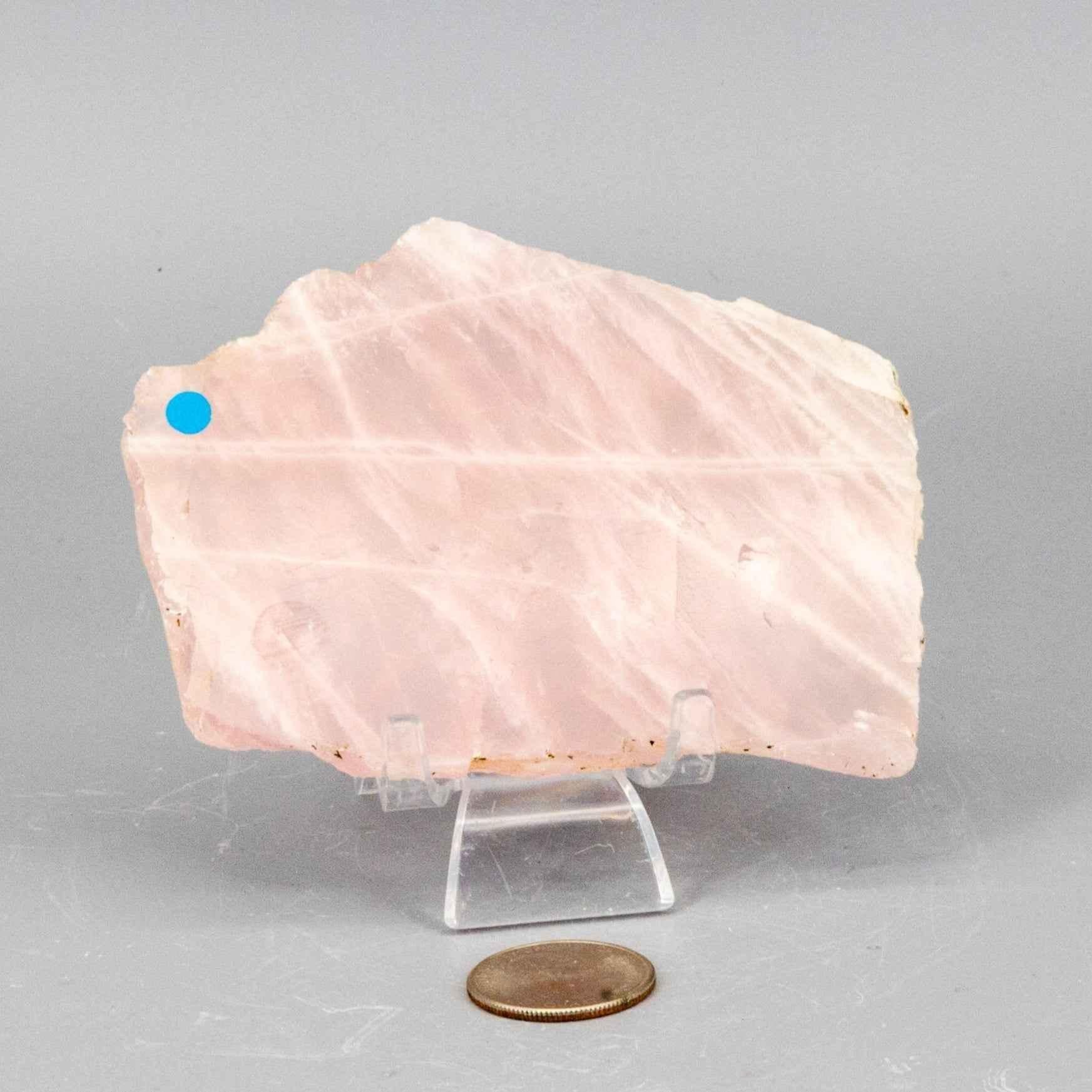 Rose Quartz Slice, Polished Crystal